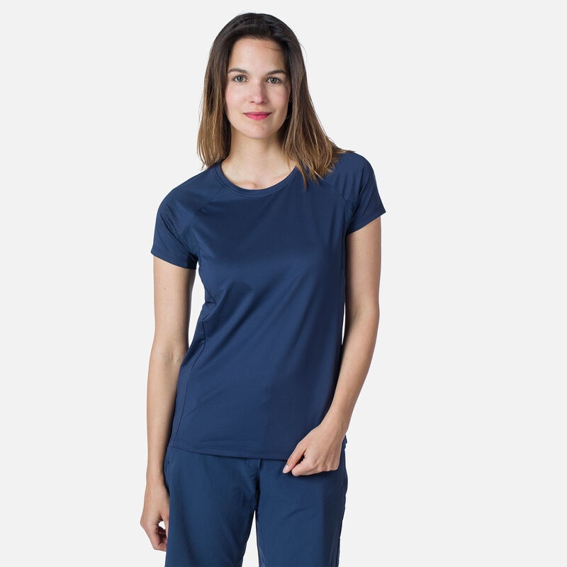 Rossignol Kort Sleeve Jersey Relaxed Fit Mørke Marineblå | VHLZPQ016