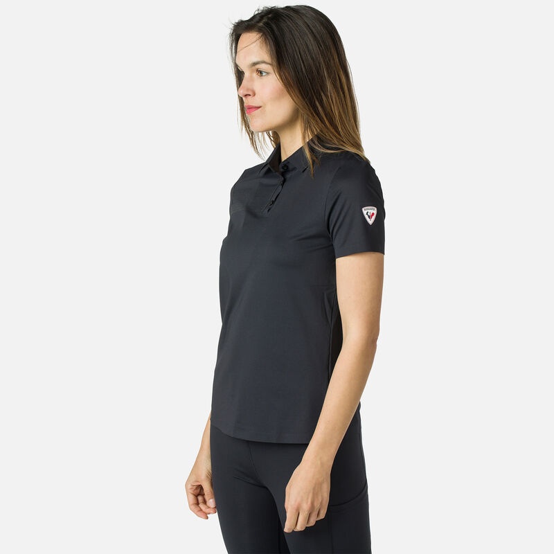 Rossignol Lette Pustende Polo Shirt Svarte | VBIOGR618