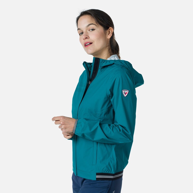 Rossignol Lette Rain Jacket Darkemerald 745 | TKNHUR621