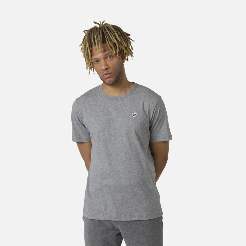 Rossignol Logo Plain Tee Heathergrey 280 | FLRDZK879