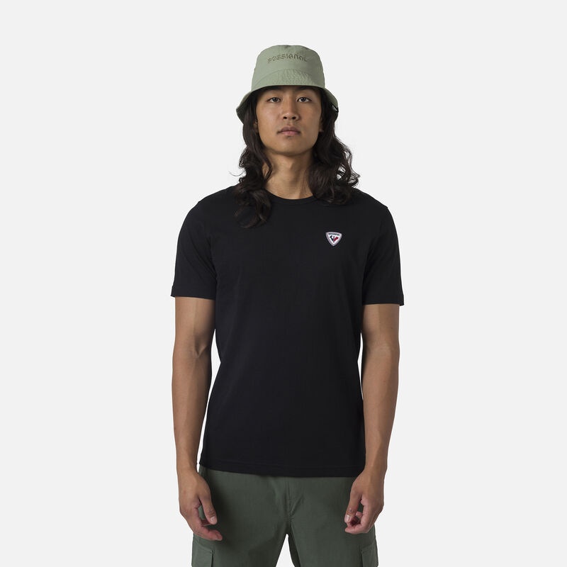 Rossignol Logo Plain Tee Svarte | GIFDSU976