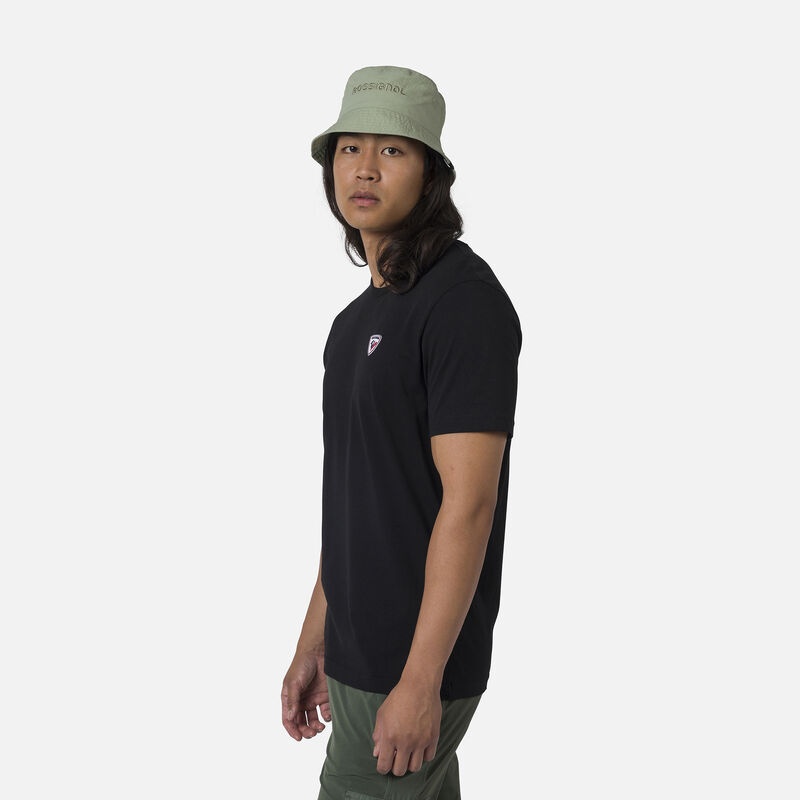 Rossignol Logo Plain Tee Svarte | GIFDSU976