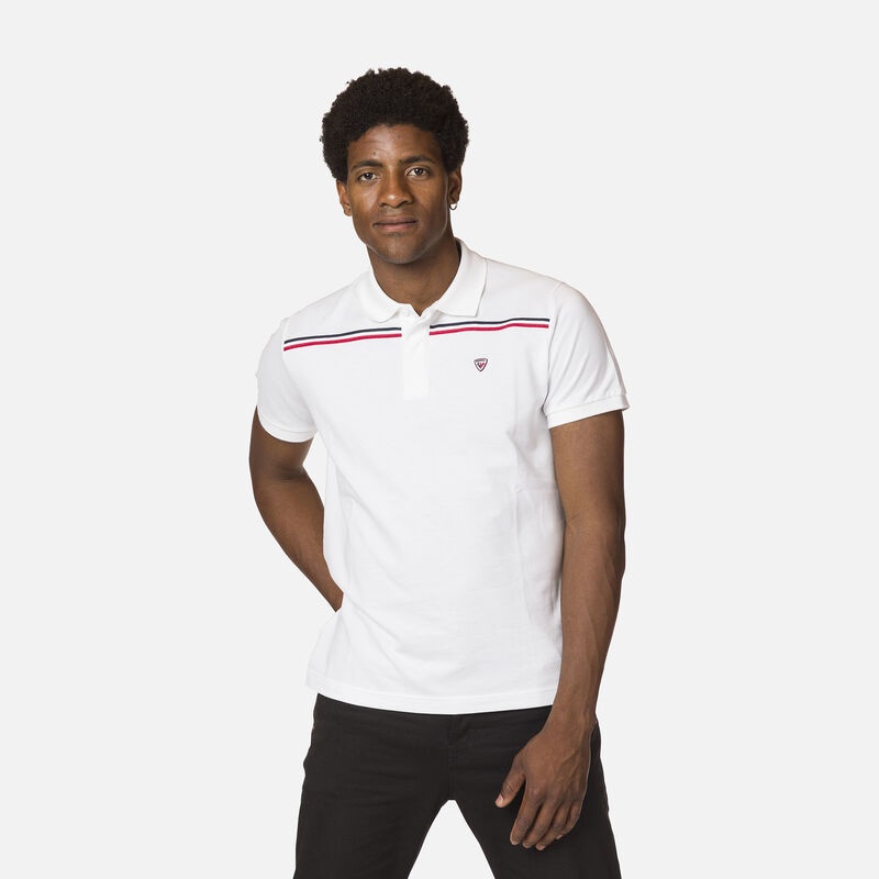 Rossignol Logo Polo Tape Shirt Hvite | MRUHYL752