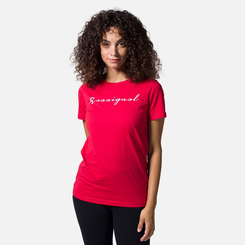 Rossignol Logo Tee Carmin 307 | MINRKO576