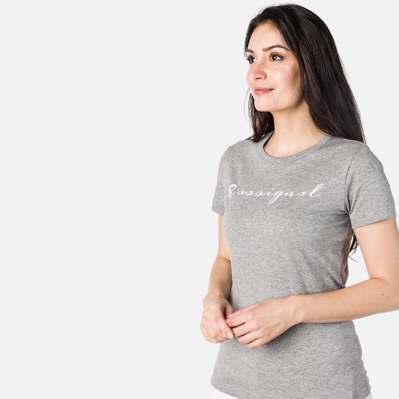 Rossignol Logo Tee Heathergrey 280 | XCDAFT562