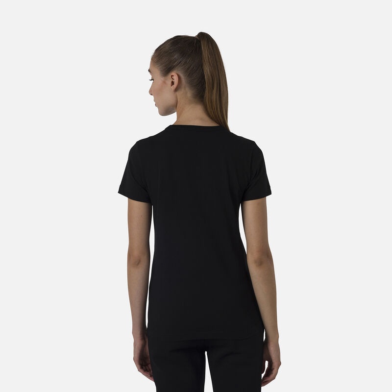 Rossignol Logo Tee Svarte | JCZITW564