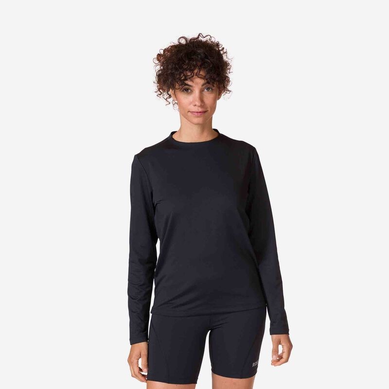 Rossignol Long Sleeve Light Mellomlag Svarte | PWTZSJ206