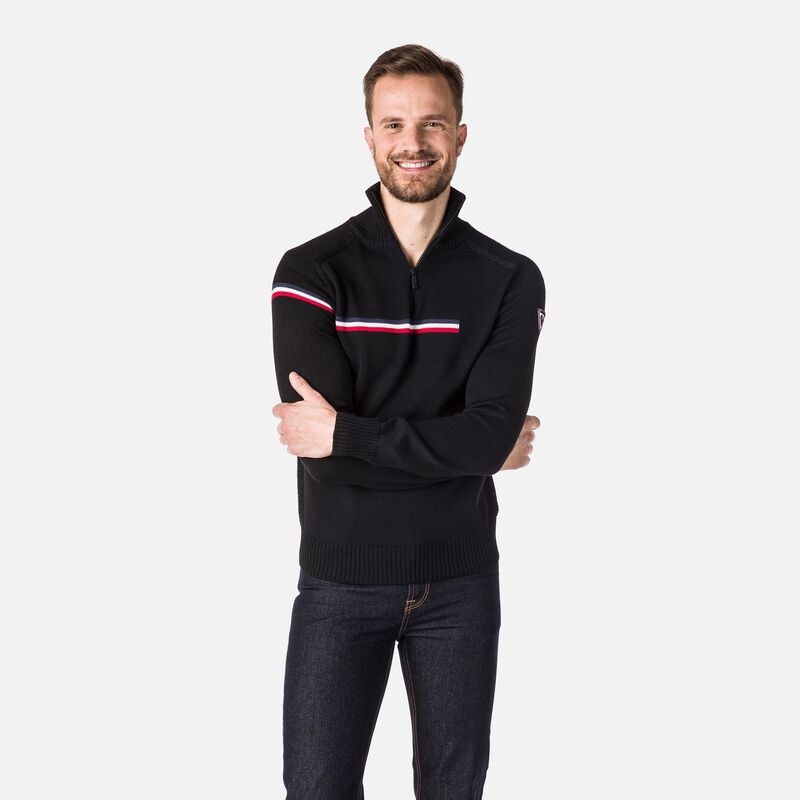 Rossignol Major Half-zip Genser Svarte | WXAYLU015