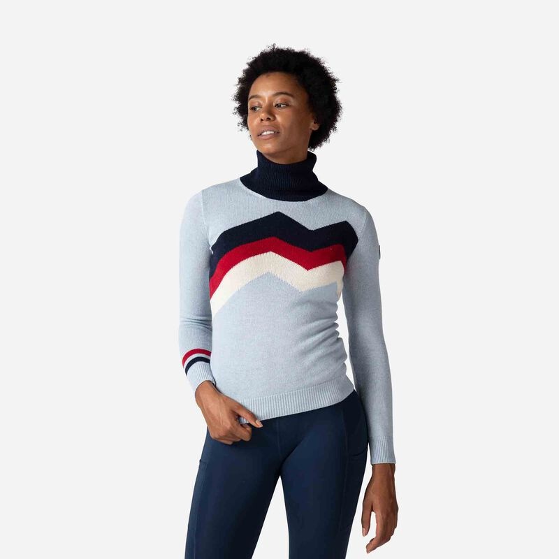 Rossignol Mountain Turtle Neck Top Glacier | VXACFG653