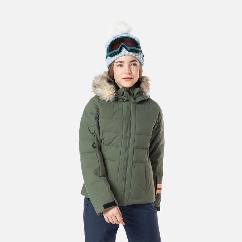 Rossignol Polydown Ski Jacket Ebonygreen | GBTENF540