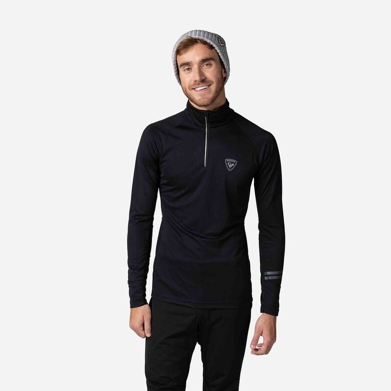 Rossignol Poursuite Half-zip Baselayer Top Svarte | WQEBZL321