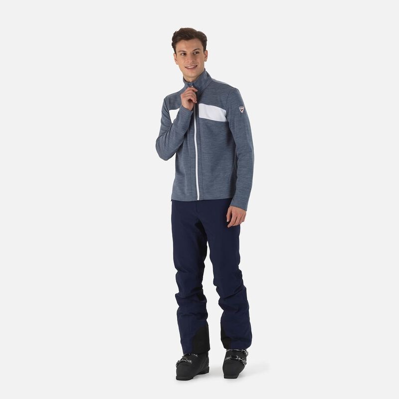 Rossignol React Merino Full Zip Mellomlag Darknavy 715 | KWLUDG327