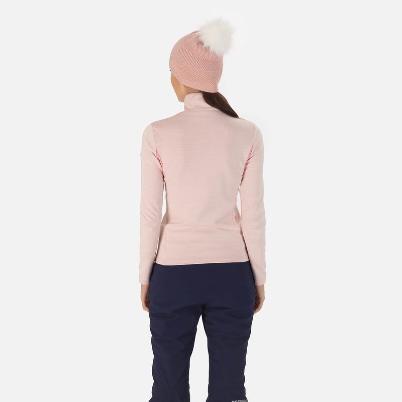 Rossignol React Merino Full-zip Mellomlag Powderpink 337 | UZBTPR068