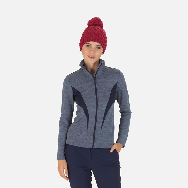 Rossignol React Merino Full-zip Mellomlag Darknavy 715 | GXMOZC850