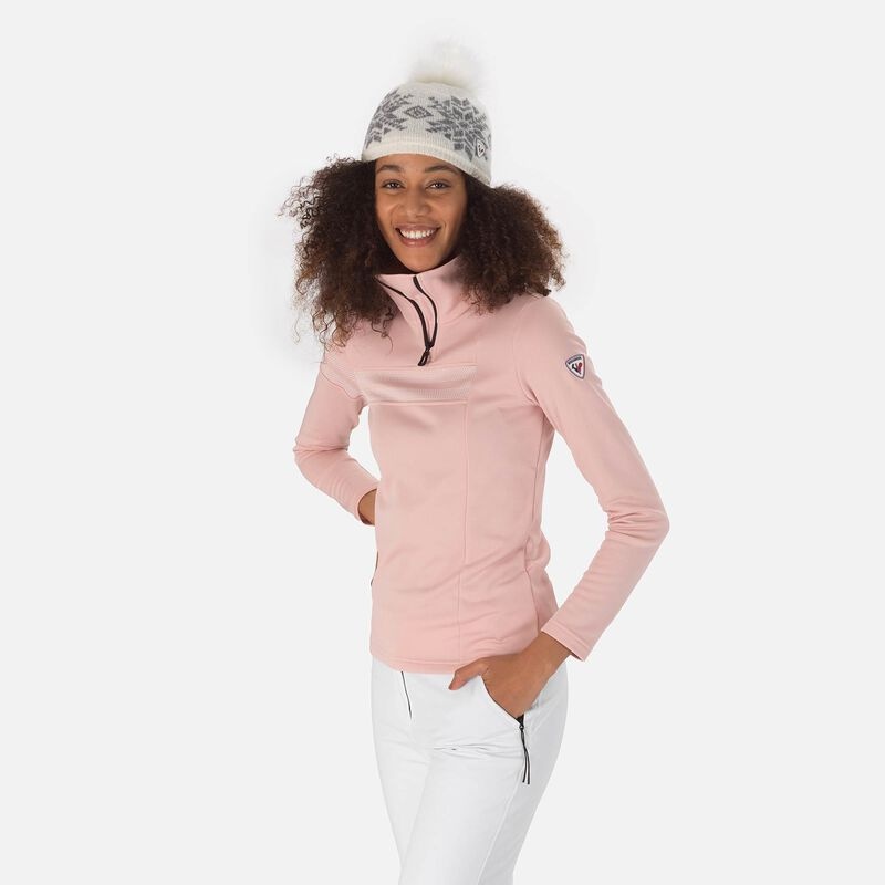 Rossignol Resort Half-zip Top Powderpink 337 | UXVWGI209