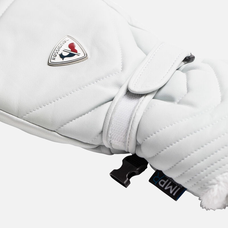 Rossignol Select Lær Vanntette Ski Mittens Hvite | HSFQVD867