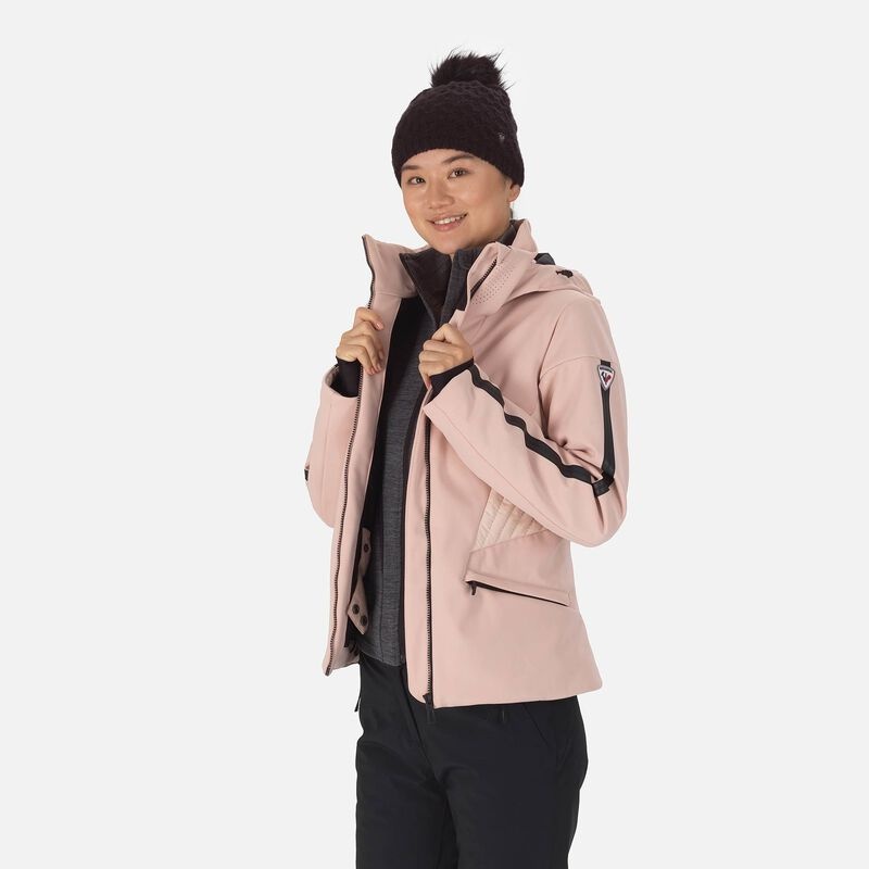 Rossignol Softshell Flate Ski Jacket Rosa | GNVSTO873